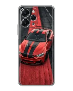Чохол для Xiaomi Redmi 12 (5G) з картинкою «BMW на червоній доріжці»