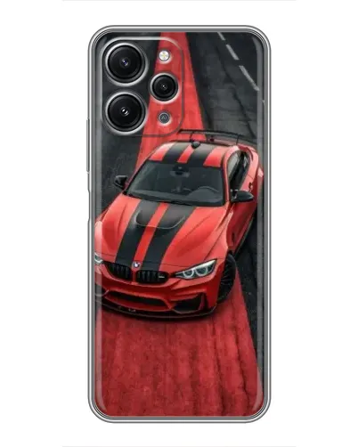 Чохол для Xiaomi Redmi 12 (5G) з картинкою «BMW на червоній доріжці»