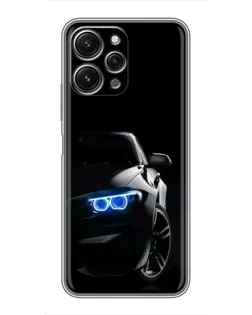 Чохол для Xiaomi Redmi 12 (5G) з картинкою «BMW — нічний погляд»