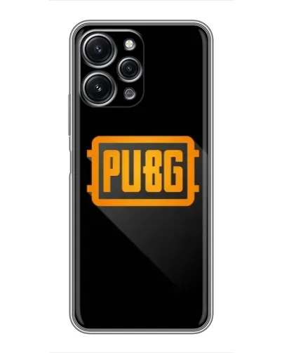 Чохол для Xiaomi Redmi 12 (5G) з картинкою «PUBG — рамка лого»