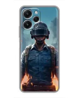 Чохол для Xiaomi Redmi 12 (5G) з картинкою «PUBG — реалістичний герой»