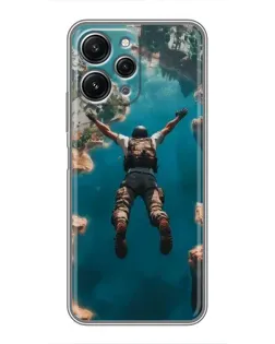 Чохол для Xiaomi Redmi 12 (5G) з картинкою «PUBG — вільне падіння»