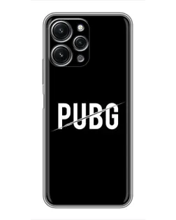 Чохол для Xiaomi Redmi 12 (5G) з картинкою «PUBG — білий логотип»
