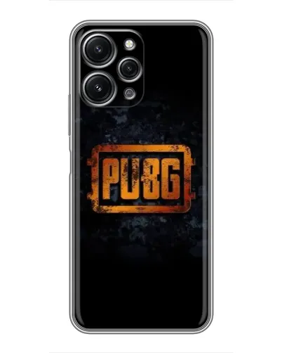 Чохол для Xiaomi Redmi 12 (5G) з картинкою «PUBG — золотий логотип»