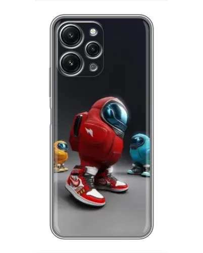 Чохол для Xiaomi Redmi 12 (5G) з картинкою «Among Us — 3D стиль»