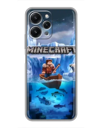 Чехол для Xiaomi Redmi 12 (5G) с картинкой «Minecraft ледяной мир» Чехол для Xiaomi Redmi 12 (5G) с картинкой «Minecraft ледяной мир»