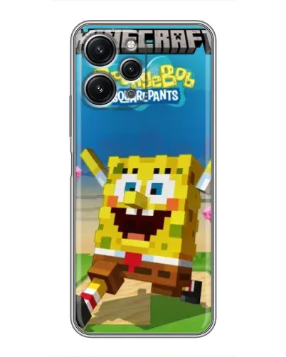 Чохол для Xiaomi Redmi 12 (5G) з картинкою «Губка Боб Minecraft» Чохол для Xiaomi Redmi 12 (5G) з картинкою «Губка Боб Minecraft»