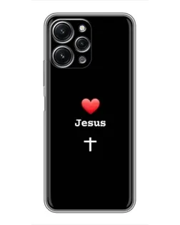 Чохол для Xiaomi Redmi 12 (5G) з картинкою «Серце - Jesus» Чохол для Xiaomi Redmi 12 (5G) з картинкою «Серце - Jesus»