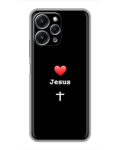 Чохол для Xiaomi Redmi 12 (5G) з картинкою «Серце - Jesus»