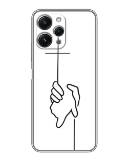 Чохол для Xiaomi Redmi 12 (5G) з картинкою «Рука тримає» Чохол для Xiaomi Redmi 12 (5G) з картинкою «Рука тримає»