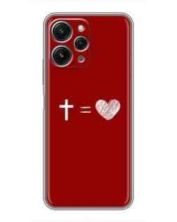 Чехол для Xiaomi Redmi 12 (5G) с картинкой «Уравнение любви» Чехол для Xiaomi Redmi 12 (5G) с картинкой «Уравнение любви»