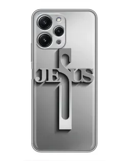 Чехол для Xiaomi Redmi 12 (5G) с картинкой «Металлический крест Jesus» Чехол для Xiaomi Redmi 12 (5G) с картинкой «Металлический крест Jesus»