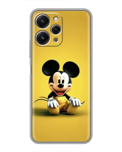 Чохол для Xiaomi Redmi 12 (5G) з картинкою «Міккі на жовтому»