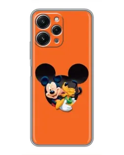 Чехол для Xiaomi Redmi 12 (5G) с картинкой «Сердце Микки Минни»
