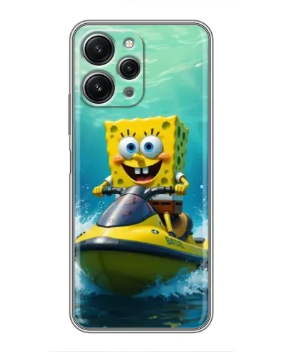 Чохол для Xiaomi Redmi 12 (5G) з картинкою «Спанч Боб на гідроциклі» Чохол для Xiaomi Redmi 12 (5G) з картинкою «Спанч Боб на гідроциклі»