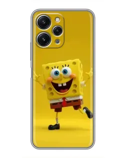 Чохол для Xiaomi Redmi 12 (5G) з картинкою «Позитивний Губка Боб»