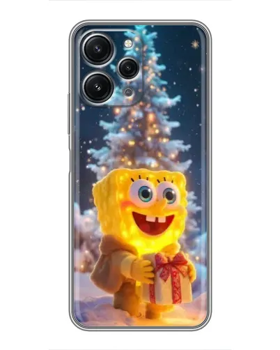 Чохол для Xiaomi Redmi 12 (5G) з картинкою «Різдвяний Спанч Боб» Чохол для Xiaomi Redmi 12 (5G) з картинкою «Різдвяний Спанч Боб»
