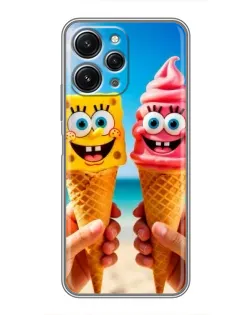 Чохол для Xiaomi Redmi 12 (5G) з картинкою «Спанч Боб морозиво»