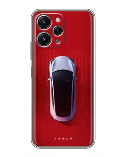 Чохол для Xiaomi Redmi 12 (5G) з картинкою «Tesla Top View»