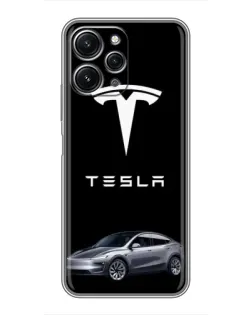 Чохол для Xiaomi Redmi 12 (5G) з картинкою «Tesla Model Y»