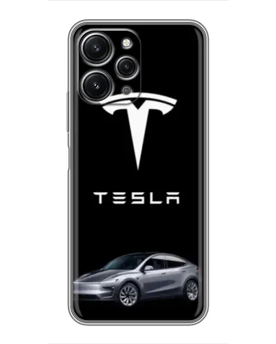 Чохол для Xiaomi Redmi 12 (5G) з картинкою «Tesla Model Y»