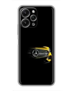 Чехол для Xiaomi Redmi 12 (5G) с картинкой «Mercedes — ретро стиль»