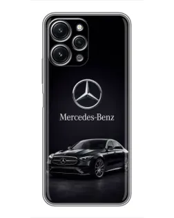 Чехол для Xiaomi Redmi 12 (5G) с картинкой «Mercedes — решетка радиатора»