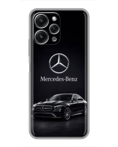 Чехол для Xiaomi Redmi 12 (5G) с картинкой «Mercedes — решетка радиатора»