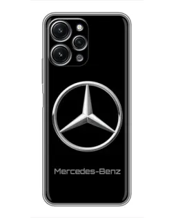 Чехол для Xiaomi Redmi 12 (5G) с картинкой «Mercedes Silver Logo»