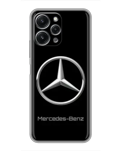 Чехол для Xiaomi Redmi 12 (5G) с картинкой «Mercedes Silver Logo»