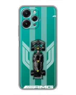 Чехол для Xiaomi Redmi 12 (5G) с картинкой «Mercedes AMG Petronas»