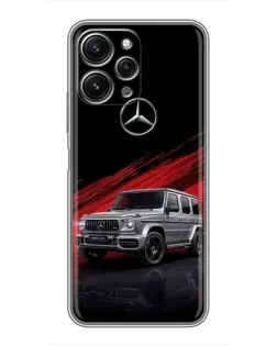 Чехол для Xiaomi Redmi 12 (5G) с картинкой «Mercedes G-Class красный»