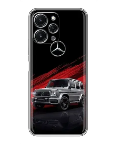 Чехол для Xiaomi Redmi 12 (5G) с картинкой «Mercedes G-Class красный»