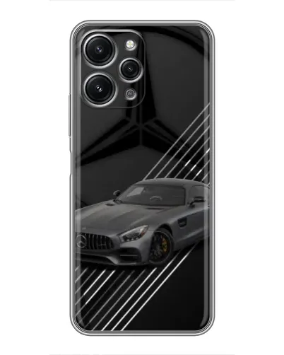 Чехол для Xiaomi Redmi 12 (5G) с картинкой «Mercedes AMG — графика»