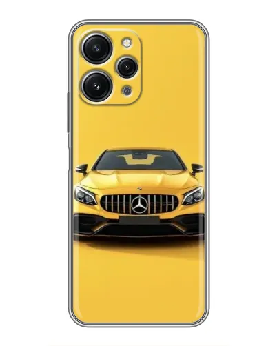 Чехол для Xiaomi Redmi 12 (5G) с картинкой «Желтый Mercedes GT»