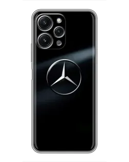 Чехол для Xiaomi Redmi 12 (5G) с картинкой «Mercedes на металле»