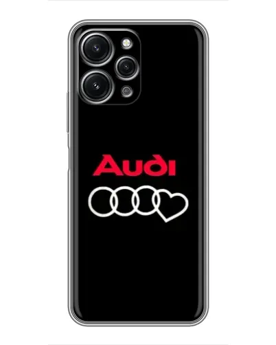 Чехол для Xiaomi Redmi 12 (5G) с картинкой «Логотип Audi Heart»