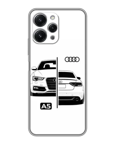 Чехол для Xiaomi Redmi 12 (5G) с картинкой «Audi — контрастный дизайн»