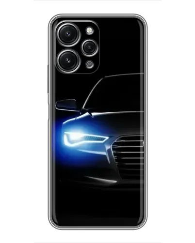Чехол для Xiaomi Redmi 12 (5G) с картинкой «Неоновый взгляд Audi»