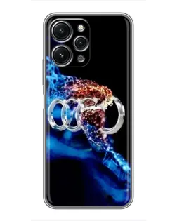 Чехол для Xiaomi Redmi 12 (5G) с картинкой «Энергия лого Audi»