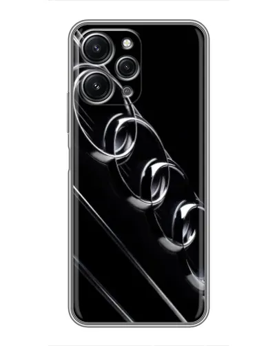 Чехол для Xiaomi Redmi 12 (5G) с картинкой «Audi — абстрактные кольца»