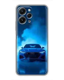 Чехол для Xiaomi Redmi 12 (5G) с картинкой «Audi — голубая энергия»