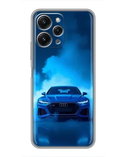 Чехол для Xiaomi Redmi 12 (5G) с картинкой «Audi — голубая энергия»