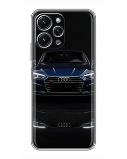 Чехол для Xiaomi Redmi 12 (5G) с картинкой «Audi — ночное отражение»