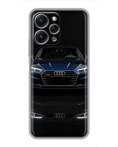 Чехол для Xiaomi Redmi 12 (5G) с картинкой «Audi — ночное отражение»