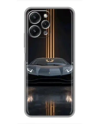 Чехол для Xiaomi Redmi 12 (5G) с картинкой «Lamborghini золотые линии» Чехол для Xiaomi Redmi 12 (5G) с картинкой «Lamborghini золотые линии»