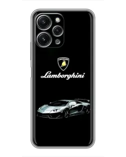 Чехол для Xiaomi Redmi 12 (5G) с картинкой «Логотип Lamborghini классика»