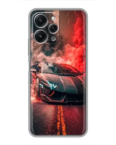 Чехол для Xiaomi Redmi 12 (5G) с картинкой «Lamborghini красный дым» Чехол для Xiaomi Redmi 12 (5G) с картинкой «Lamborghini красный дым»
