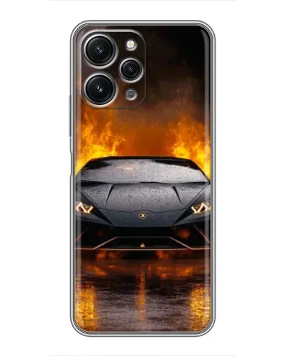 Чехол для Xiaomi Redmi 12 (5G) с картинкой «Lamborghini в огне» Чехол для Xiaomi Redmi 12 (5G) с картинкой «Lamborghini в огне»