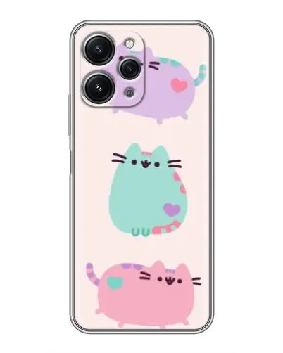 Чохол для Xiaomi Redmi 12 (5G) з картинкою «Pusheen тріо» Чохол для Xiaomi Redmi 12 (5G) з картинкою «Pusheen тріо»